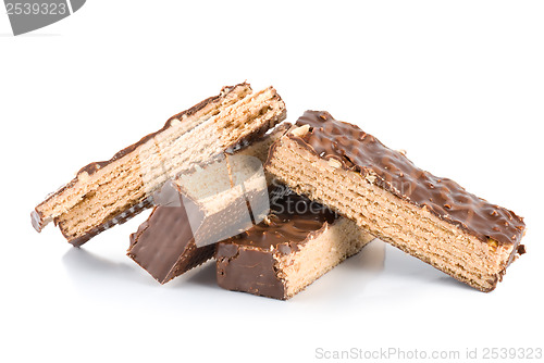 Image of Chocolate bar isolated on white 