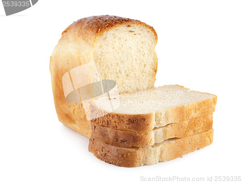 Image of Fresh white bread isolated