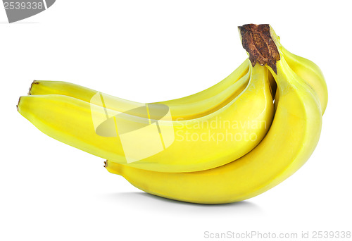 Image of Bunch of yellow bananas