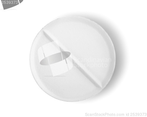 Image of Tablet aspirin isolated Path