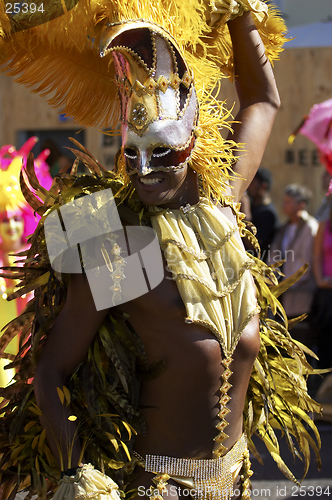 Image of Man in costume nottinghill carnival london