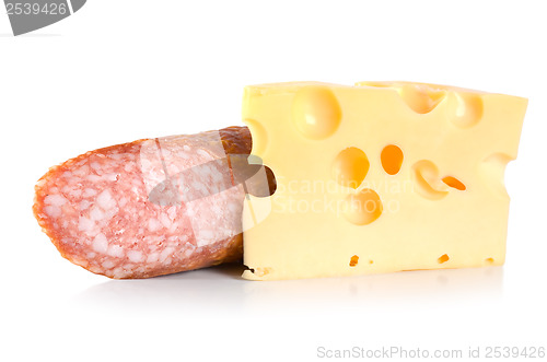 Image of Dutch cheese and sausage