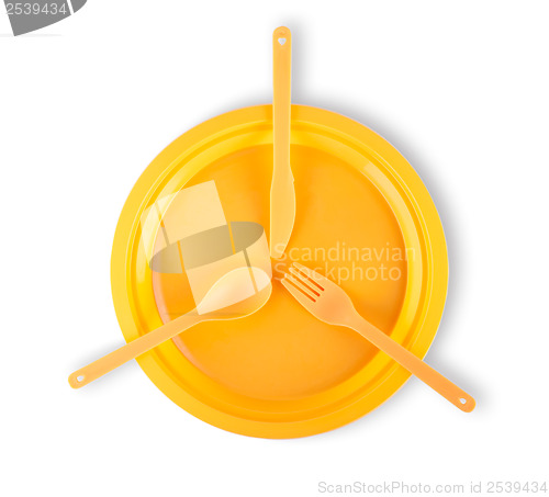 Image of Orange cutlery set