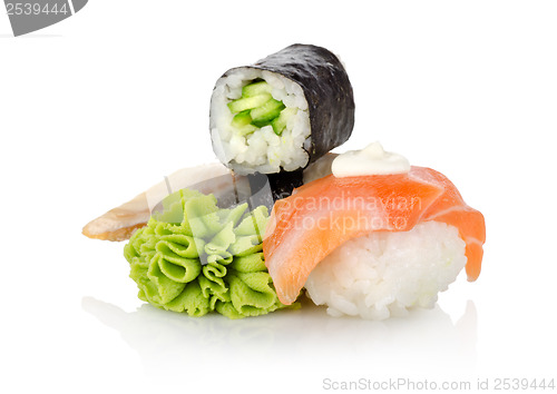 Image of Wasabi and sushi 