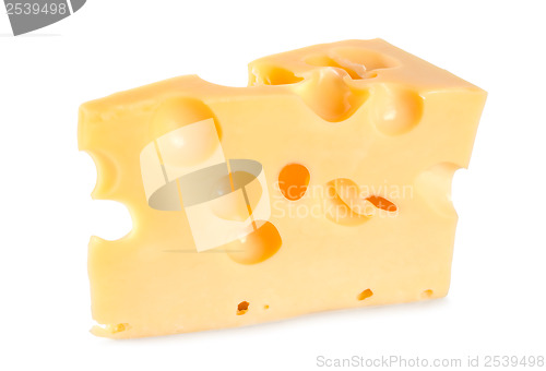 Image of Dutch farmer's cheese isolated