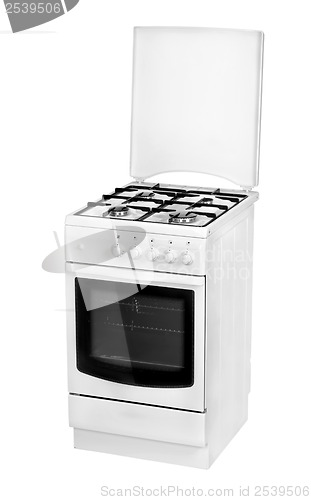 Image of White gas cooker isolated