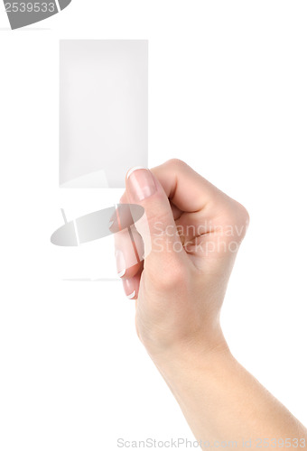 Image of Card blank isolated 
