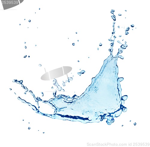 Image of Blue water splash