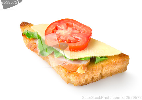 Image of Sandwich with vegetables isolated