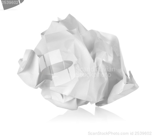 Image of Crumpled paper isolated