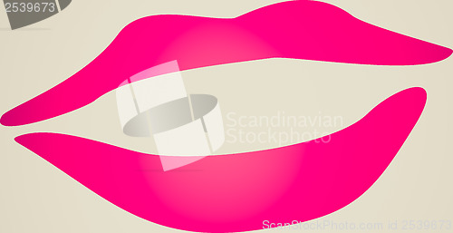 Image of Vintage look Lips