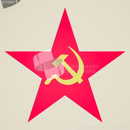 Image of Vintage look Communist star