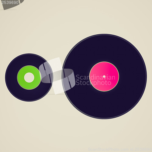 Image of Vintage look Vinyl records