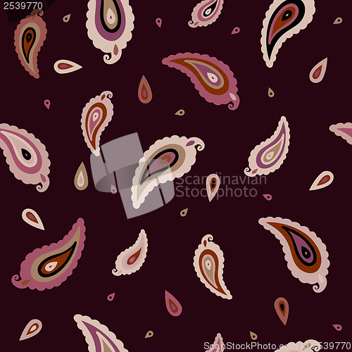 Image of Paisley ornament  seamless background