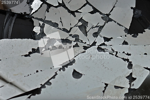 Image of broken glass fragments