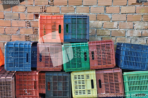 Image of plastic crates