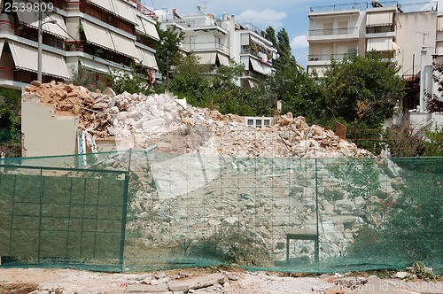 Image of demolished building