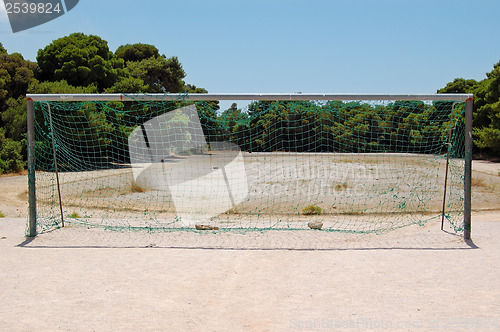 Image of empty goalpost