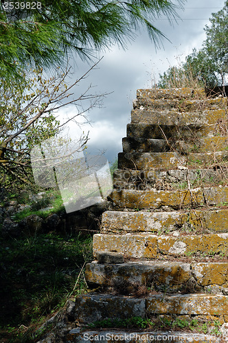 Image of grassed staircase