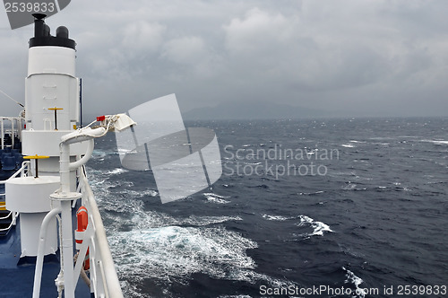 Image of ferry boat deck