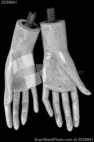 Image of plastic hands