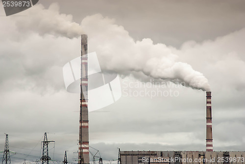 Image of Power station pipes