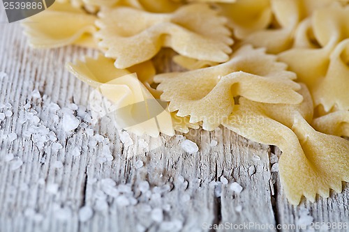 Image of raw pasta