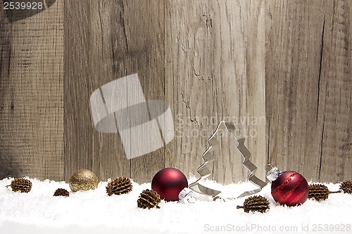 Image of christmas ornament red and brown