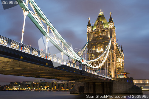 Image of London Tower bridge on sunset