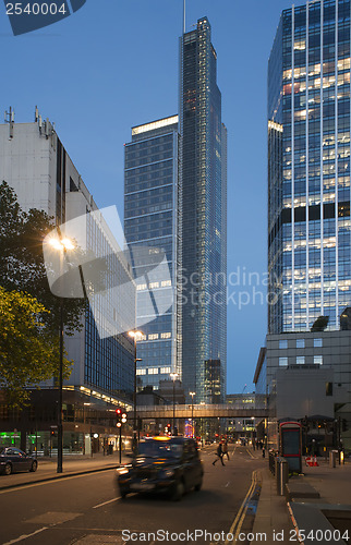 Image of Taxi in City of London 