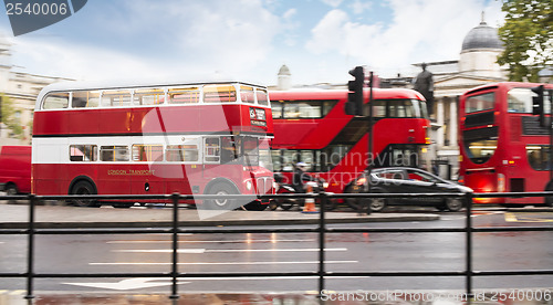 Image of Red bus in London