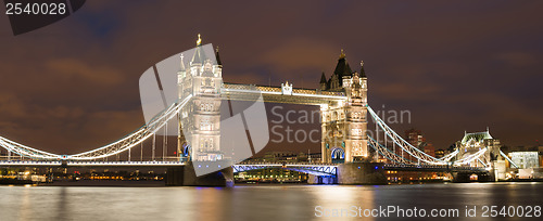 Image of London Tower bridge on sunset