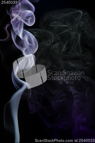 Image of Smoke on black background.