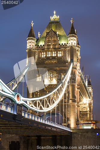 Image of London Tower bridge on sunset