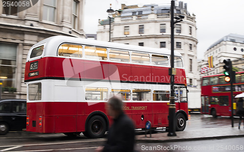 Image of Red bus in London