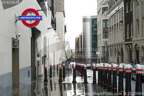 Image of Subway station and sign