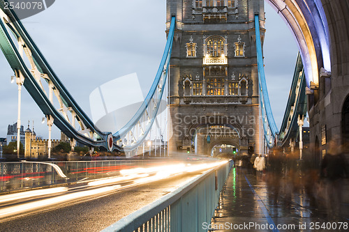 Image of London Tower bridge on sunset