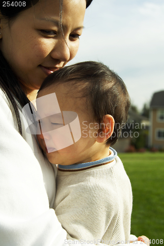 Image of Mother and son