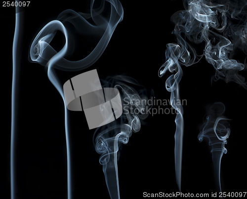 Image of Smoke on black background.