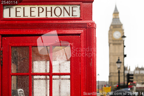 Image of Big ben and red phone cabine