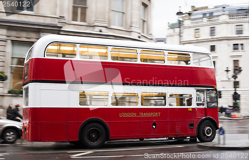 Image of Red bus in London