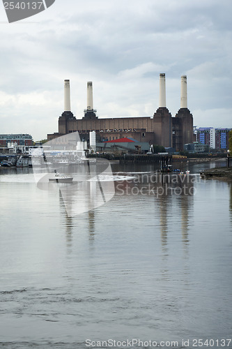 Image of Old building of a thermal power plant 