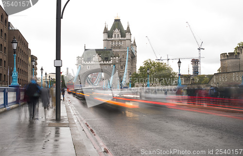 Image of London Tower bridge on sunset