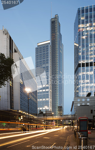 Image of City of London in the night