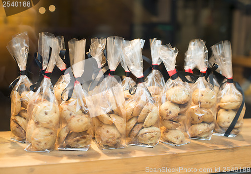 Image of Biscuits in cellophane wrappers