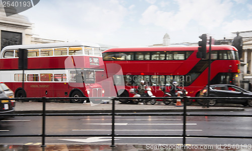 Image of Red bus in London