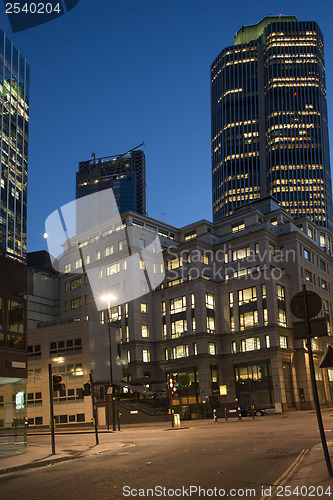 Image of City of London in the night