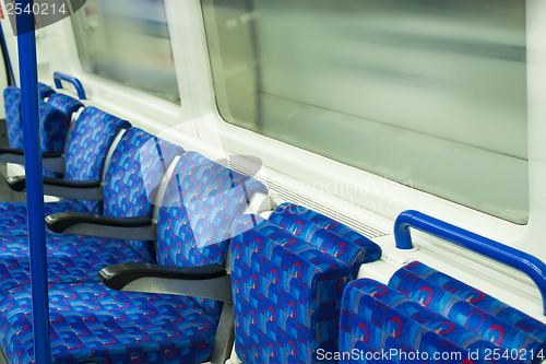 Image of Bus Interior at public transport. 