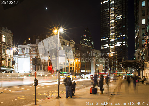 Image of City of London in the night