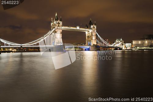 Image of London Tower bridge on sunset